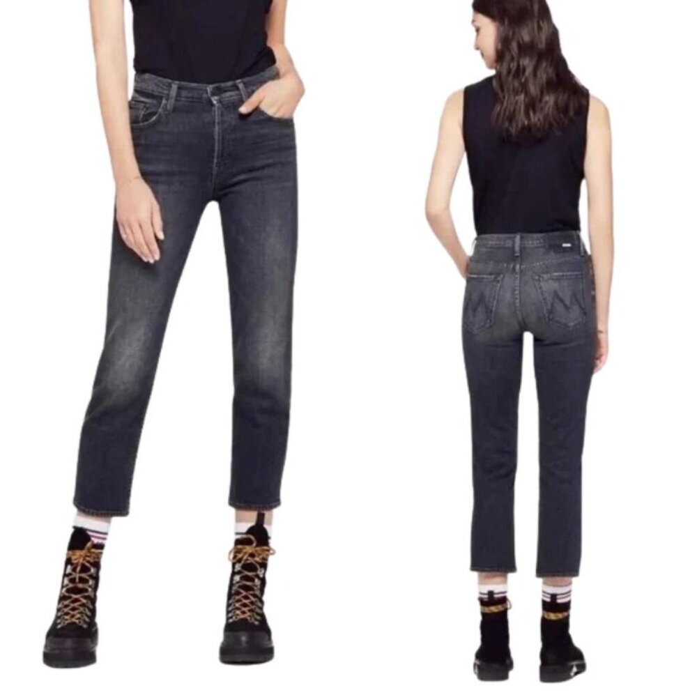 Revolve Mother Superior Tom Cat Say Your Sorry Button Fly Black Jeans Size 28
